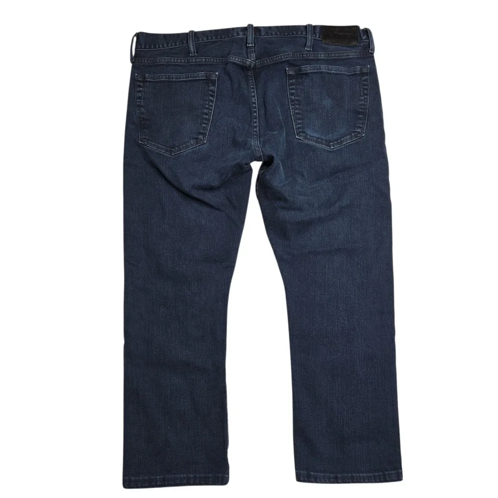 Polo Ralph Lauren Jeans Mens 38x25 Blue Dark Wash Varick Slim Straight Tag 38x30